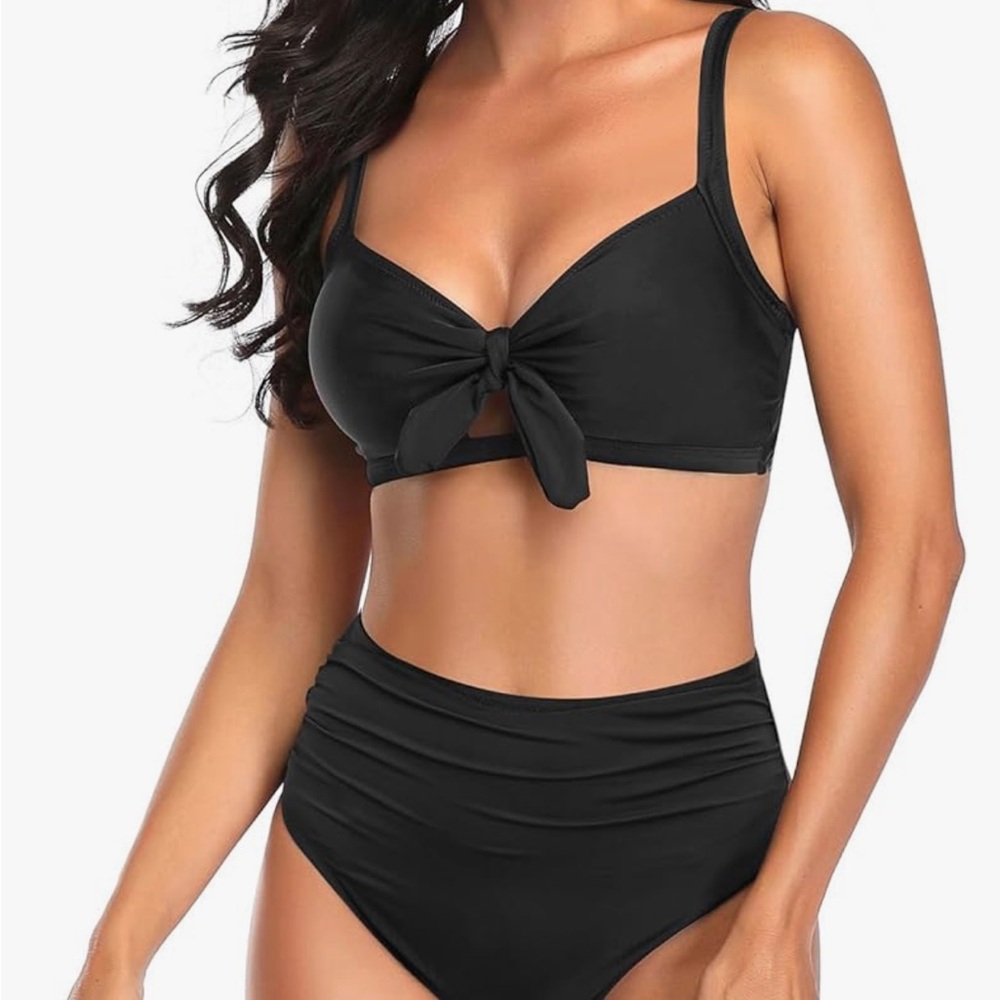 Navy and Blue Women's Swimwear Set